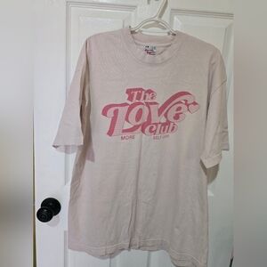 The Love Club Short Sleeve Graphic Tee - Light Pink